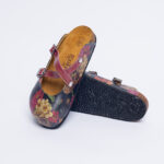 Sabot anatomico colorato con sottopiede in scamosciata /