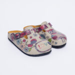 Sabot anatomico colorato con sottopiede in scamosciata / Sabot anatomico colorato con sottopiede in scamosciata /