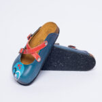 Sabot anatomico colorato con sottopiede in scamosciata /