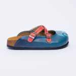 Sabot anatomico colorato con sottopiede in scamosciata /