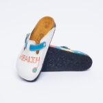 Ciabatte per medici con sottopiede in scamosciata /