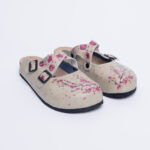 Sabot anatomico colorato con sottopiede in scamosciata / Sabot anatomico colorato con sottopiede in scamosciata /