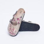 Sabot anatomico colorato con sottopiede in scamosciata / Sabot anatomico colorato con sottopiede in scamosciata /