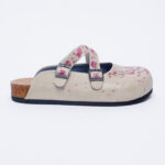 Sabot anatomico colorato con sottopiede in scamosciata / Sabot anatomico colorato con sottopiede in scamosciata /