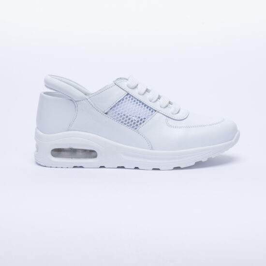 Alternative view of Scarpe bianche da lavoro in vera pelle