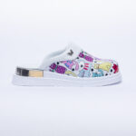 Ciabatte anatomiche in vera pelle con stampa /