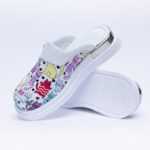 Ciabatte anatomiche in vera pelle con stampa /