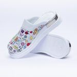 Ciabatte anatomiche in pelle con stampa / Ciabatte anatomiche in pelle con stampa /