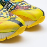 Scarpe sportive da donna con stampa colorata realizzata in ecopelle /