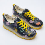 Scarpe sportive da donna con stampa colorata realizzata in ecopelle / Scarpe sportive da donna con stampa colorata realizzata in ecopelle /