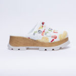 Ciabatte colorate con plateau in vera pelle / Ciabatte colorate con plateau in vera pelle /
