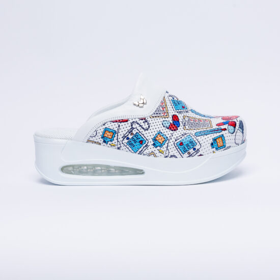 Alternative view of Ciabatte sanitarie in pelle con sottopiede soft