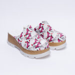 Ciabatte colorate con plateau in vera pelle / Ciabatte colorate con plateau in vera pelle /