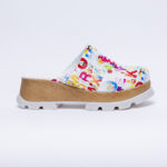 Ciabatte colorate con plateau in vera pelle / Ciabatte colorate con plateau in vera pelle /