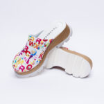 Ciabatte colorate con plateau in vera pelle / Ciabatte colorate con plateau in vera pelle /