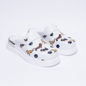 Ciabatte anatomiche in pelle con stampa Ciabatte sanitarie donna Colorate Ciabatte anatomiche in pelle con stampa Ciabatte sanitarie donna Colorate