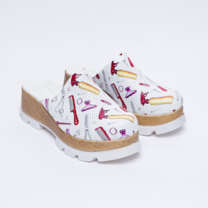 Ciabatte anatomiche con plateau in vera pelle Zoccoli sanitari donna Estetista e parrucchiera 17 Ciabatte anatomiche con plateau in vera pelle Zoccoli sanitari donna Estetista e parrucchiera 17