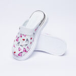 Ciabatte anatomiche in pelle con stampa /