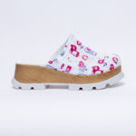 Ciabatte colorate con plateau in vera pelle / Ciabatte colorate con plateau in vera pelle /