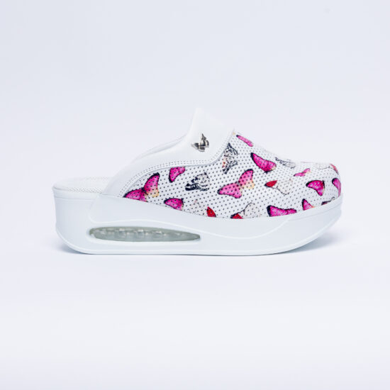 Alternative view of Ciabatte sanitarie in pelle con sottopiede soft