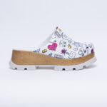 Ciabatte colorate con plateau in vera pelle / Ciabatte colorate con plateau in vera pelle /