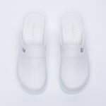 Ciabatte anatomiche bianche su piattaforma /