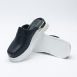 Sabot da donna in pelle con punta chiusa / Sabot da donna in pelle con punta chiusa /