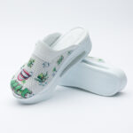Ciabatte chiuse da donna in pelle con sottopiede soft / Ciabatte chiuse da donna in pelle con sottopiede soft /