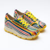 Scarpe sportive da donna con stampa colorata realizzata in ecopelle Sneakers da donna 6 Scarpe sportive da donna con stampa colorata realizzata in ecopelle Sneakers da donna 6