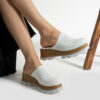 Sabot da donna bianco in pelle con punta chiusa Zoccoli da lavoro donna Monocolore 6 Sabot da donna bianco in pelle con punta chiusa Zoccoli da lavoro donna Monocolore 6