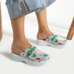 Ciabatte in pelle antifatica con gel /