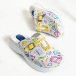 Ciabatte in pelle antifatica con gel /