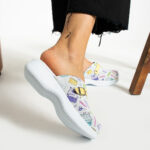 Ciabatte in pelle antifatica con gel /