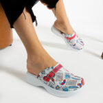 Ciabatte in pelle antifatica con gel /