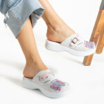 Ciabatte in pelle antifatica con gel /