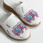 Zoccoli sanitari da donna in pelle naturale /