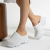 Ciabatte chiuse da donna in pelle con sottopiede soft Zoccoli da lavoro donna Monocolore 5 Ciabatte chiuse da donna in pelle con sottopiede soft Zoccoli da lavoro donna Monocolore 5