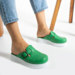 Sabot da lavoro in pelle da donna / Sabot da lavoro in pelle da donna /