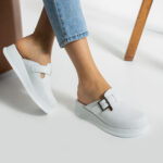 Sabot da lavoro in pelle da donna / Sabot da lavoro in pelle da donna /