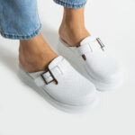 Sabot da lavoro in pelle da donna / Sabot da lavoro in pelle da donna /