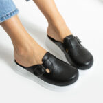 Sabot da lavoro in pelle da donna / Sabot da lavoro in pelle da donna /