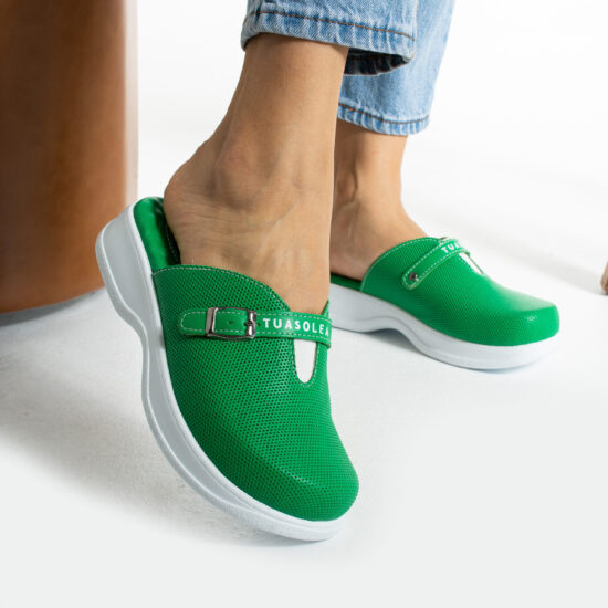 Alternative view of Ciabatte in pelle antifatica con gel