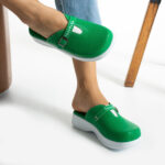 Ciabatte in pelle antifatica con gel /