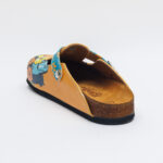 Sabot anatomico colorato con sottopiede in scamosciata /