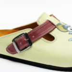 Sabot anatomico colorato con sottopiede in scamosciata / Sabot anatomico colorato con sottopiede in scamosciata /