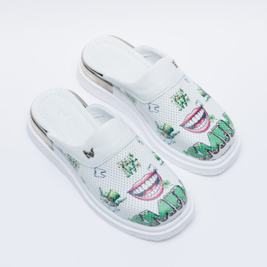 Alternative view of Ciabatte anatomiche in vera pelle per dentisti