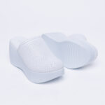 Ciabatte chiuse da donna in pelle con sottopiede soft / Ciabatte chiuse da donna in pelle con sottopiede soft /