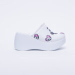 Ciabatte chiuse da donna in pelle con sottopiede soft /