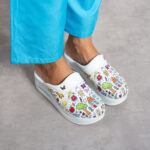 Ciabatte chiuse da donna in pelle con sottopiede soft / Ciabatte chiuse da donna in pelle con sottopiede soft /