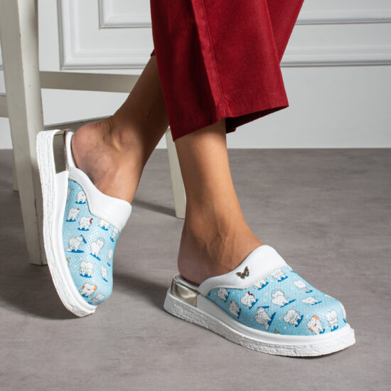 Alternative view of Ciabatte anatomiche in vera pelle per dentisti